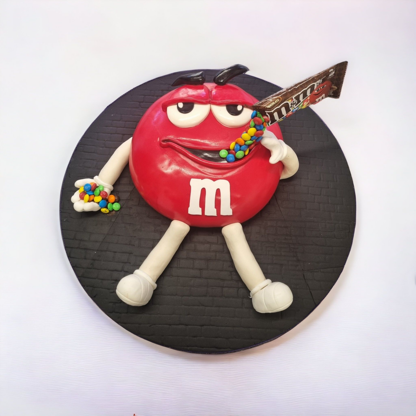 red m&m Cake life like m&m chocolate